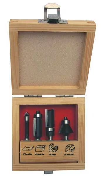 Router Bit Set, 4 Pc, EnjoyTool Select, Mfr#: 16Y548
