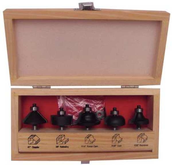 Router Bit Set, 6 Pc, EnjoyTool Select, Mfr#: 16Y554