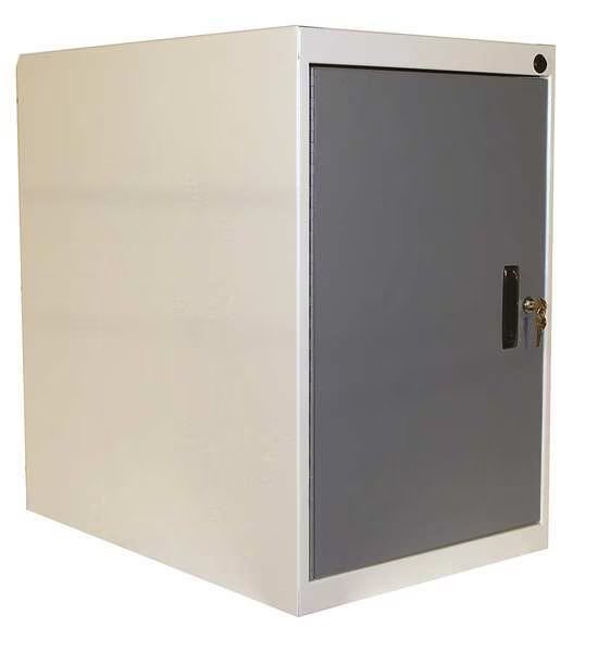 Cabinet Pedestal, 26Wx26Dx26H, White/Blue, Pro-Line, Mfr#: CSDL26-627-607