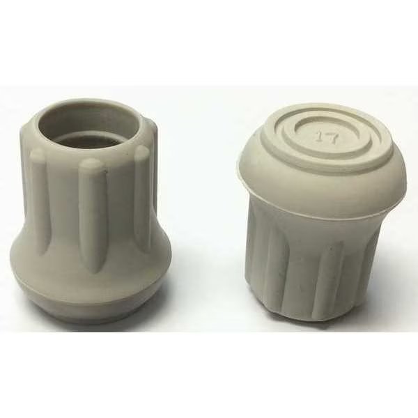 Protective Leg Tip, SlipOn, Rd, 39/64", PK25, EnjoyTool Select, Mfr#: LTB 17G/W