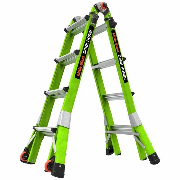 Ladder, Fiberglass, 4 to 7 ft H, 300 lb Cap, Little Giant Ladders, Mfr#: 16117-001