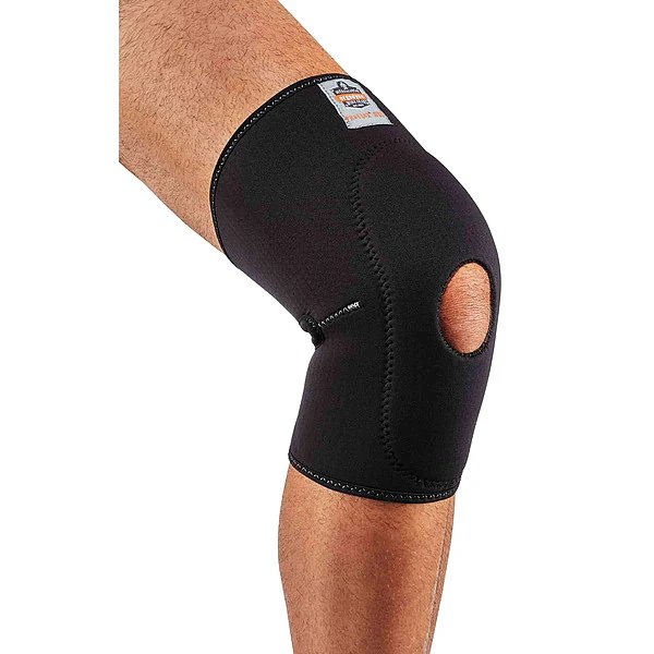 Knee Sleeve, L, 16"Cir Max, Black, Proflex By Ergodyne, Mfr#: 615