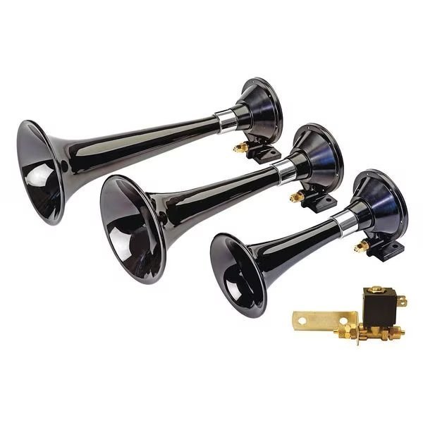 Train Horn, Euro Express, 12V, Solenoid Opt, Wolo, Mfr#: 875