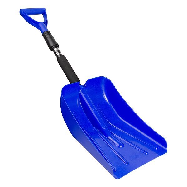 Snow Shovel, 30 in to 37 in Plastic D-Grip Handle, Plastic Blade Material, 8 1/2 in Blade Width, Subzero, Mfr#: 17211