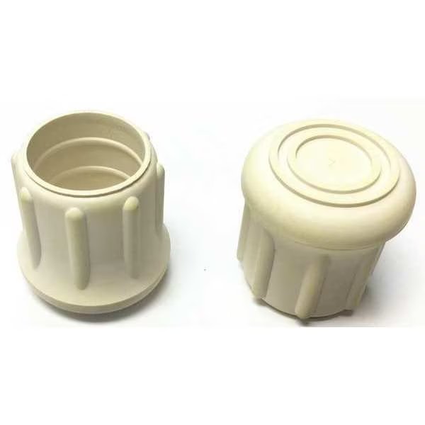 Protective Leg Tip, SlipOn, Rd, 1-3/32, PK10, EnjoyTool Select, Mfr#: LTB 21W/W