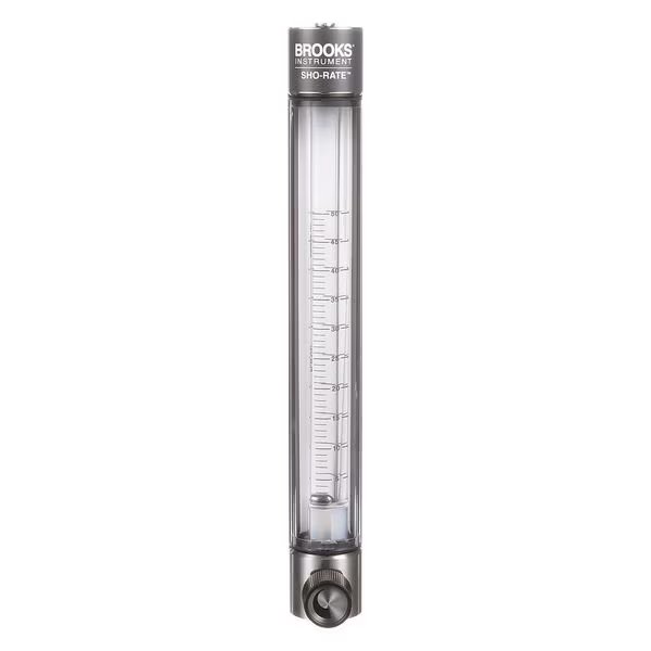 Flowmeter, Air, 2 to 50 LPM, Glass, Brooks, Mfr#: 1255AD1084ALSVV