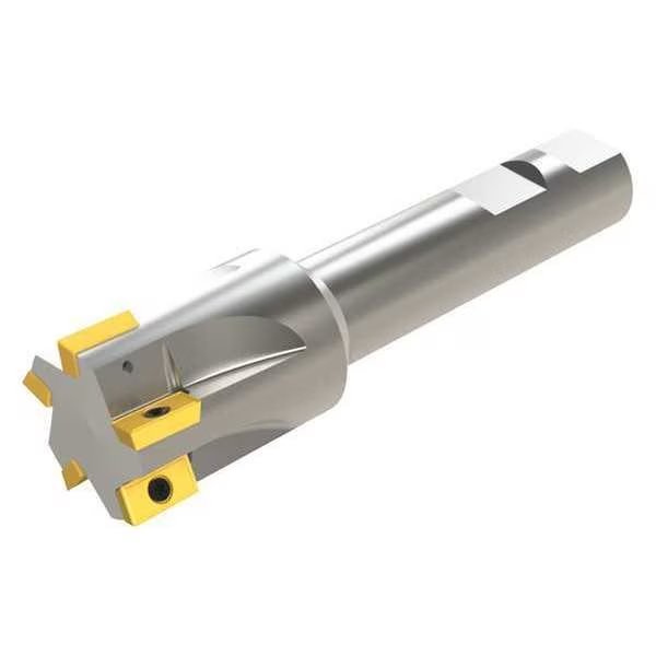 Indexable Square Shoulder End Mill, Coolant-Thru Milling Series, 1" Max Cut Dia, Micro 100, Mfr#: 30-3224