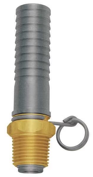 Swivel Hose Adapt, Brass, 1/2MNPT, 3-7/8 L, Sani-Lav, Mfr#: N15