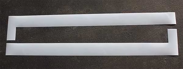 Pavement Stencil, 9 in, Wheel Stop, 1/16, Rae, Mfr#: STL-116-5050