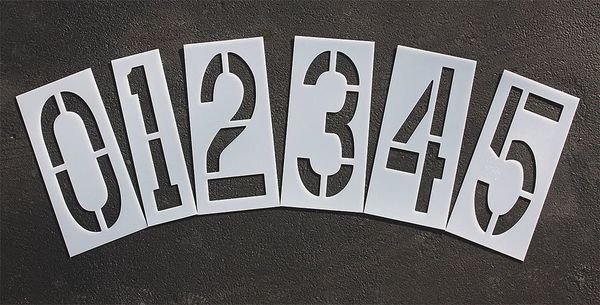 Pavement Stencil, 24 in, Number Kit, 1/16, STL-116-8240, Rae, Mfr#: STL-116-8240