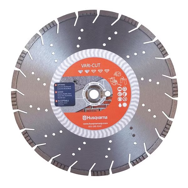 Diamond Saw Blade, Masonry, 16 in. Dia., Husqvarna, Mfr#: Vari-Cut S45 16