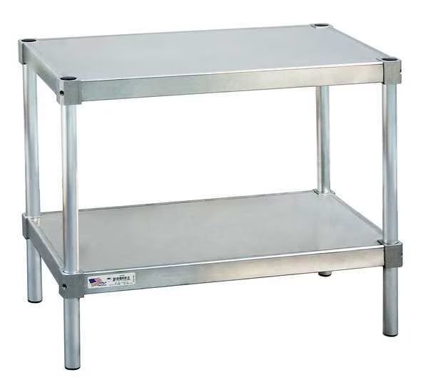 Fixed Work Table, Aluminum, 36" W, 15" D, New Age, Mfr#: 21536ES36P