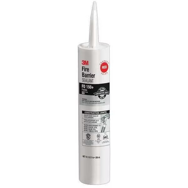 Fire Barrier Sealant, 10.1 oz., Red, 3M, Mfr#: FD150+RED(10.1OZ)