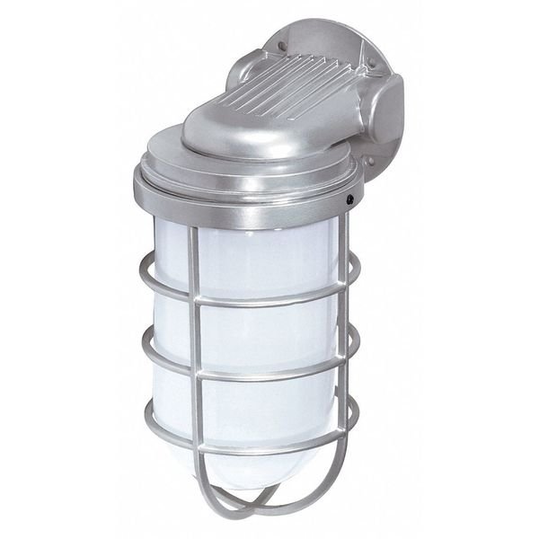 1-Light - 11in. - Industrial Style - Wall Mount with Frosted Glass - Metallic Silver Finish, Nuvo, Mfr#: SF76-622