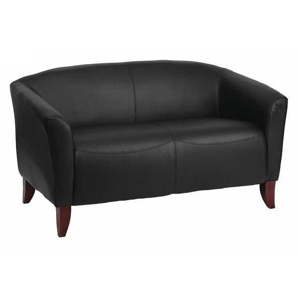 Loveseat, 29" x 29", Upholstery Color: Black, Flash Furniture, Mfr#: 111-2-BK-GG