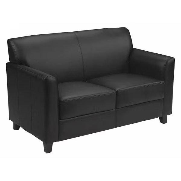 Loveseat, 29" x 32-1/4", Upholstery Color: Black, Flash Furniture, Mfr#: BT-827-2-BK-GG