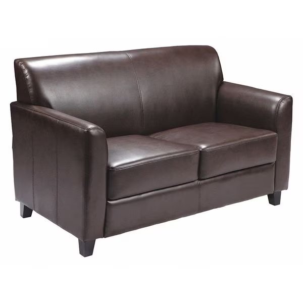 Loveseat, 29" x 32-1/4", Upholstery Color: Brown, Flash Furniture, Mfr#: BT-827-2-BN-GG