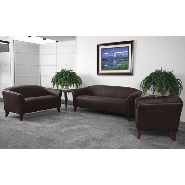 Living Room Set, 29" to 31" x 29", Upholstery Color: Brown, Flash Furniture, Mfr#: 111-SET-BN-GG