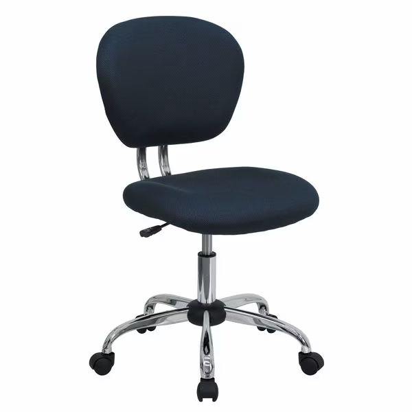 Task Chair, 17-1/4" to 21", Navy, Flash Furniture, Mfr#: H-2376-F-NAVY-GG