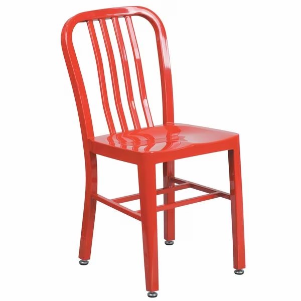 Gael Commercial Grade Red Metal Indoor-Outdoor Chair, Flash Furniture, Mfr#: CH-61200-18-RED-GG