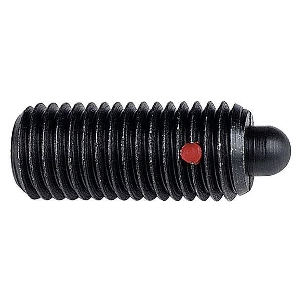 Spring Plunger, Blk Oxd, 1/4-20x3/4 L, PK5, Te-Co, Mfr#: 5210901