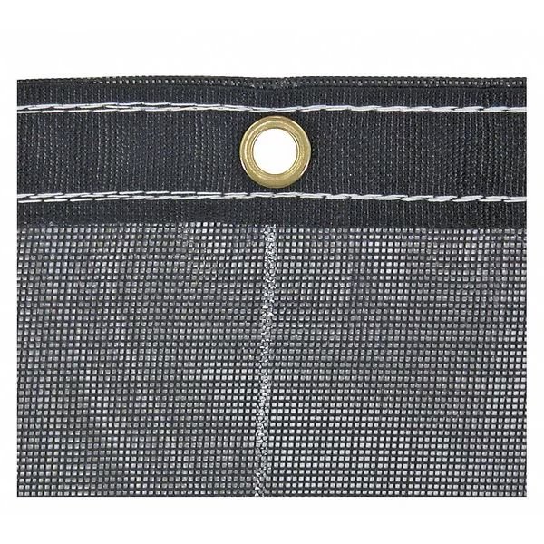 7 x 20 ft Standard Duty 10 Mil Tarp, Black, PVC Coated Polyester, UV Resistant, Buyers Products, Mfr#: 3009457