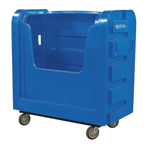 Poly Bulk Truck, 36 cu ft, Blue, Royal Basket Trucks, Mfr#: G36-BLX-BFA-6UNN