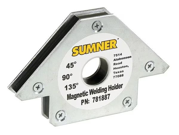 Magnetic Weld Angle, 6-11/32x4in, 90lb, Sumner, Mfr#: 781887
