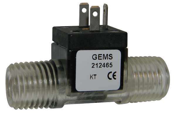 Flow Rate Sensor, Turbine, 65 GPM Max, Gems Sensors, Mfr#: 19H256