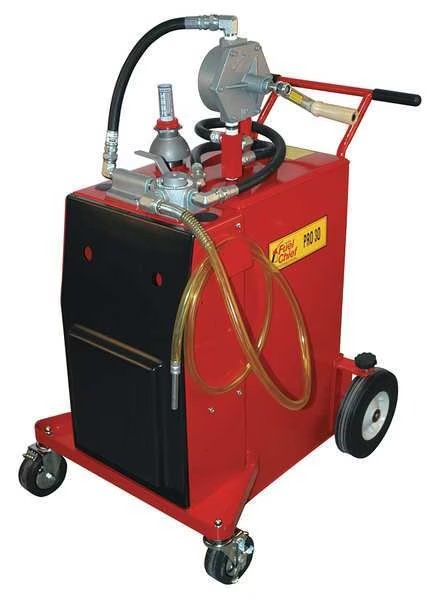30 gal Red Steel Fuel Caddy Gasoline, Kerosene, Johndow Industries, Mfr#: FC-P30-UL