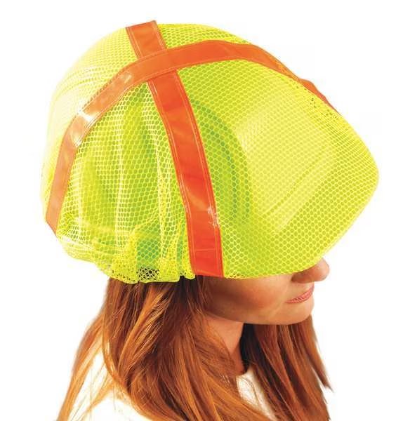Hard Hat Cover, For Use With Hard Hats Yellow, Occunomix, Mfr#: V896-RY