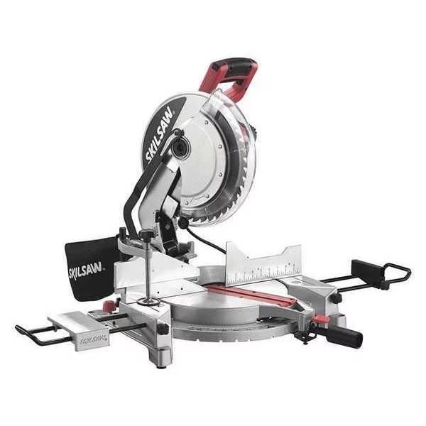 Corded, Miter Saw Max Blade Speed: 4,500 RPM 5/8 in Arbor Size, Skil, Mfr#: 3821-01