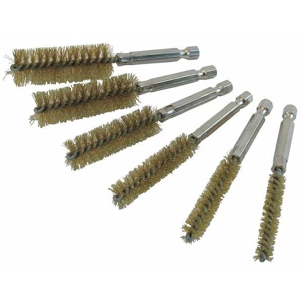 Twisted Wire Brass Bore Brush Set, Ipa, Mfr#: 8081