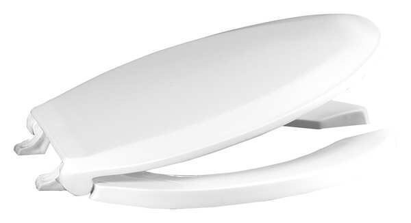 Toilet Seat, With Cover, Plastic, Elongated, White, Centoco, Mfr#: GRP820TM-001