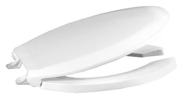 Toilet Seat, With Cover, Plastic, Elongated, White, Centoco, Mfr#: GRP820STSS-001
