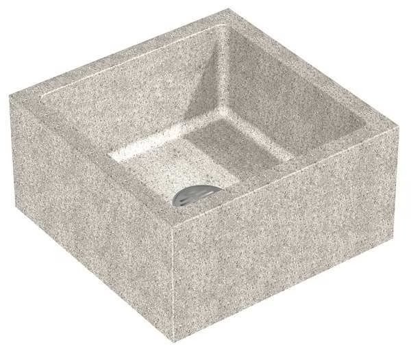 24 W x 24 L x 12 in H, Terrazzo, Mop Sink, Terrazzo-Ware, Mfr#: TSH-24