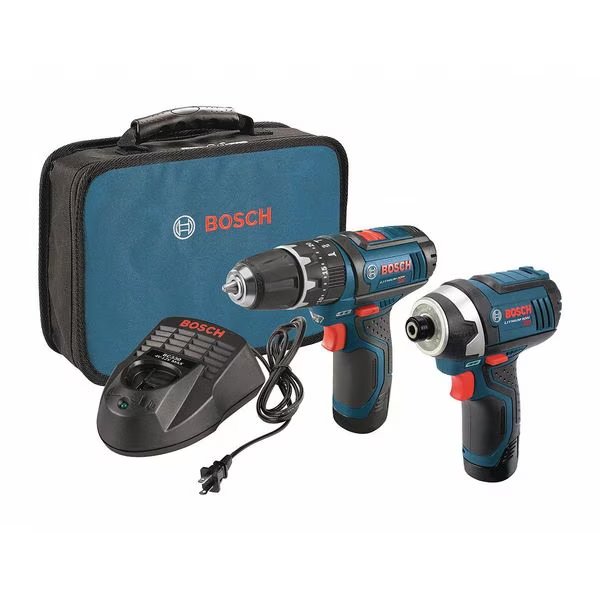 Cordless Combination Kit, 12V, 2 Tools, Bosch, Mfr#: CLPK241-120