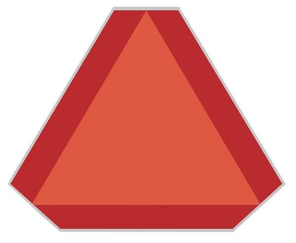 Placard, 16inx14in, Plastic, Orange/Red, Labelmaster, Mfr#: SMV998