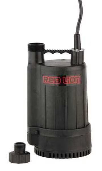 1/6 HP 1" M Plug-In Utility Pump 115V No Switch Included, Red Lion, Mfr#: 505950