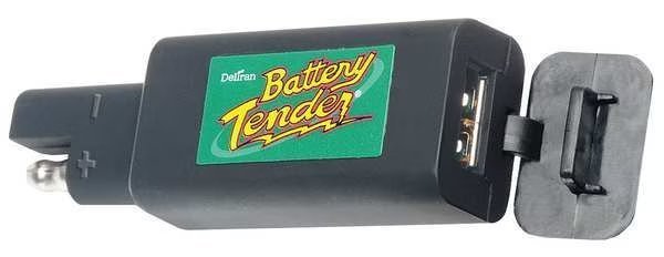 Phone Charger, USB, No AC Cord, Plastic, Battery Tender, Mfr#: 081-0158