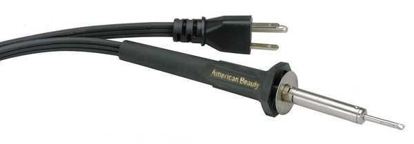 Soldering Iron, 6.5in L, Black/Silver, American Beauty Tools, Mfr#: 3108-25