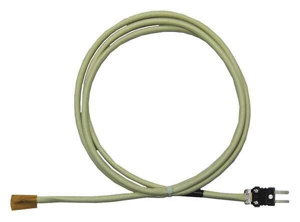 Thermocouple, Type J, 10 ft., 24 AWG Wire, Indoor use, Briskheat, Mfr#: TAJN10-AA