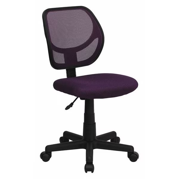 Mesh Task Chair, 15-1/2" to 19-1/2", Purple, Flash Furniture, Mfr#: WA-3074-PUR-GG