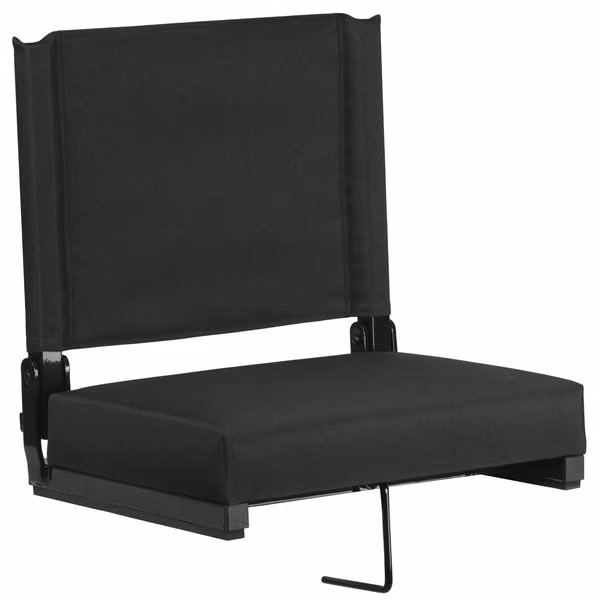 Stadium Chair, Black, Flash Furniture, Mfr#: XU-STA-BK-GG