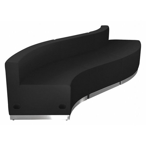 3 pcs. Living Room Set, 25-1/4" to 30-1/2" x 27", Upholstery Color: Black, Flash Furniture, Mfr#: ZB-803-830-SET-BK-GG