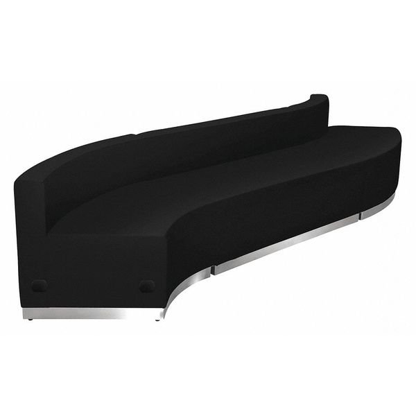 3 pcs. Living Room Set, 25-1/4" to 41-1/2" x 27", Upholstery Color: Black, Flash Furniture, Mfr#: ZB-803-850-SET-BK-GG