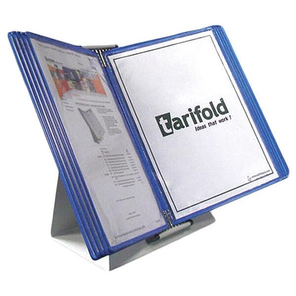 Document Desk Display Unit, 10 Blue Pocke, Tarifold, Mfr#: D211