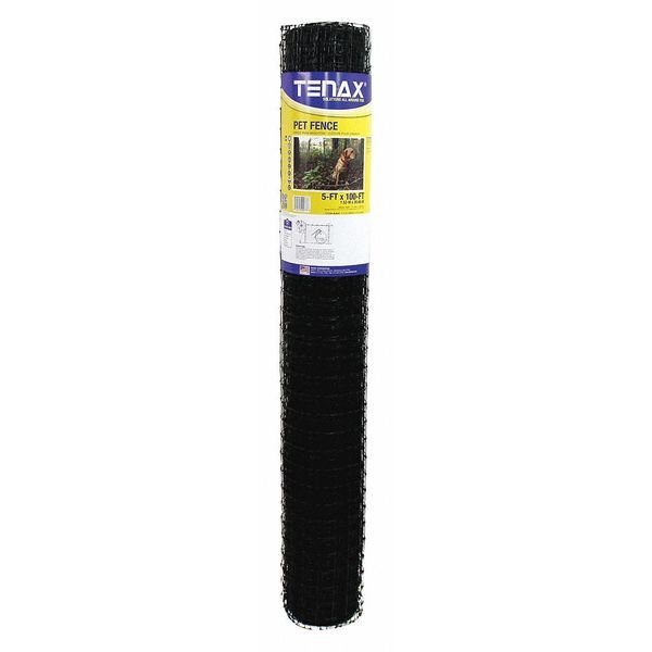 Pet Fence, Premium, 5ft. x 100 ft. Black, Tenax, Mfr#: 2A140077