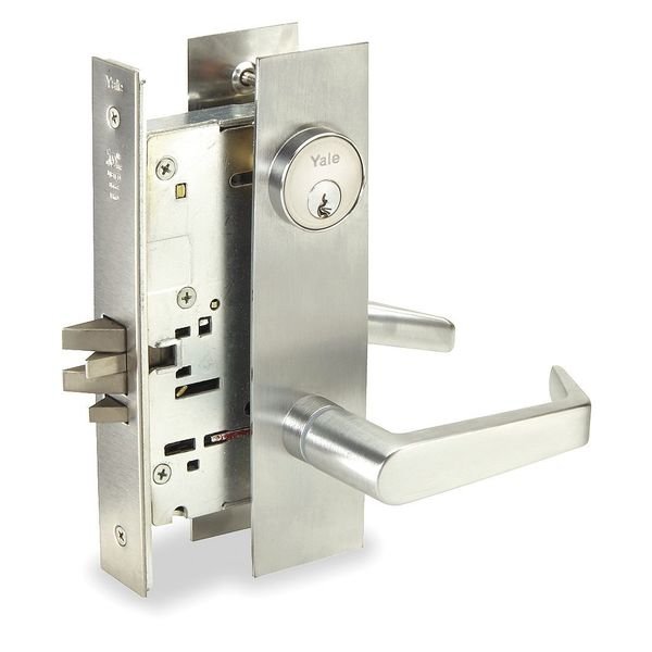 Lever Lockset, Mechanical, Storeroom, Yale, Mfr#: AUCN8805FLX626