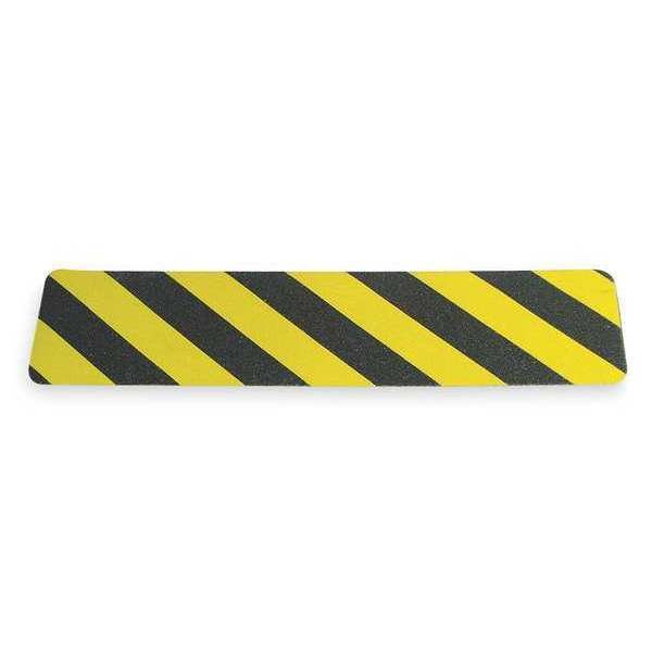 Anti-Slip Tape, Black/Yellow, 2ft, PK10, Wooster Products, Mfr#: YBS.0624